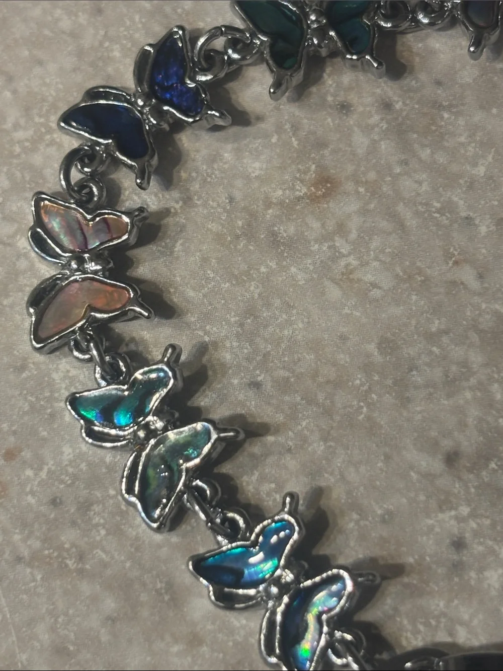 Butterfly Multi-Color Abalone Shell Bracelet - Women Jewelry